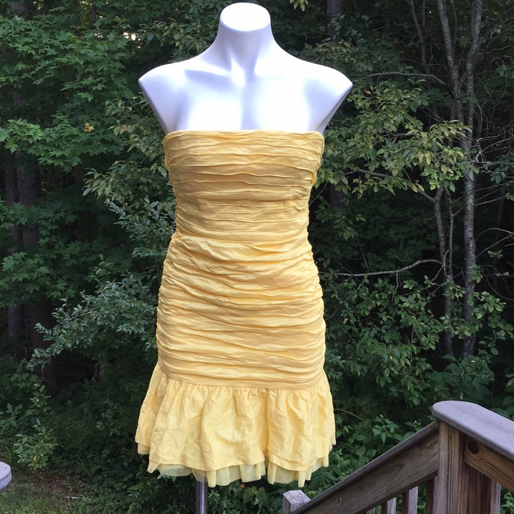 BCBGMaxAzria sunny yellow mini size 2